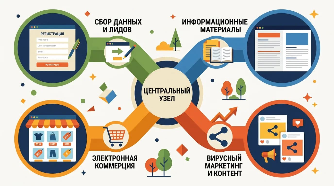 Четыре основных типа посадочных страниц и их назначение