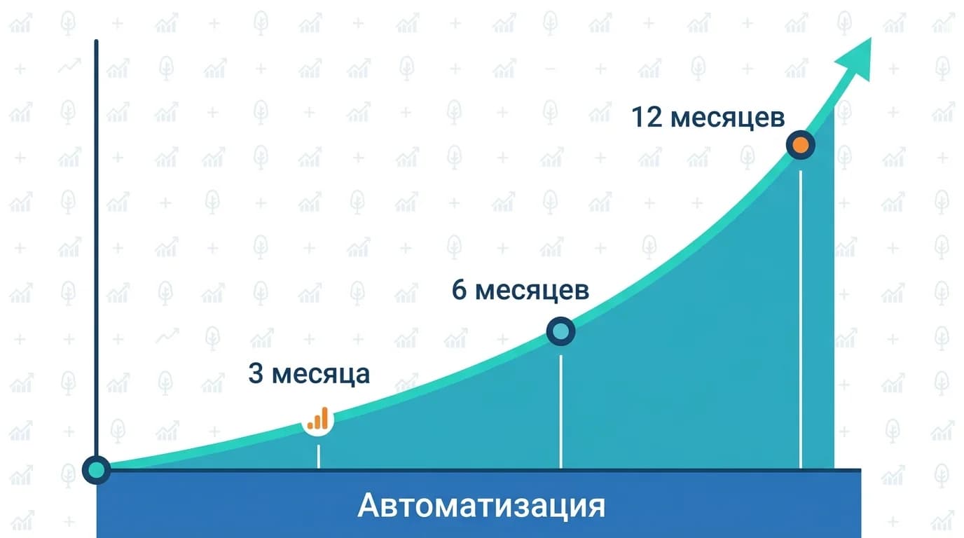 Экспоненциальный рост органического трафика благодаря автоматизированному продвижению