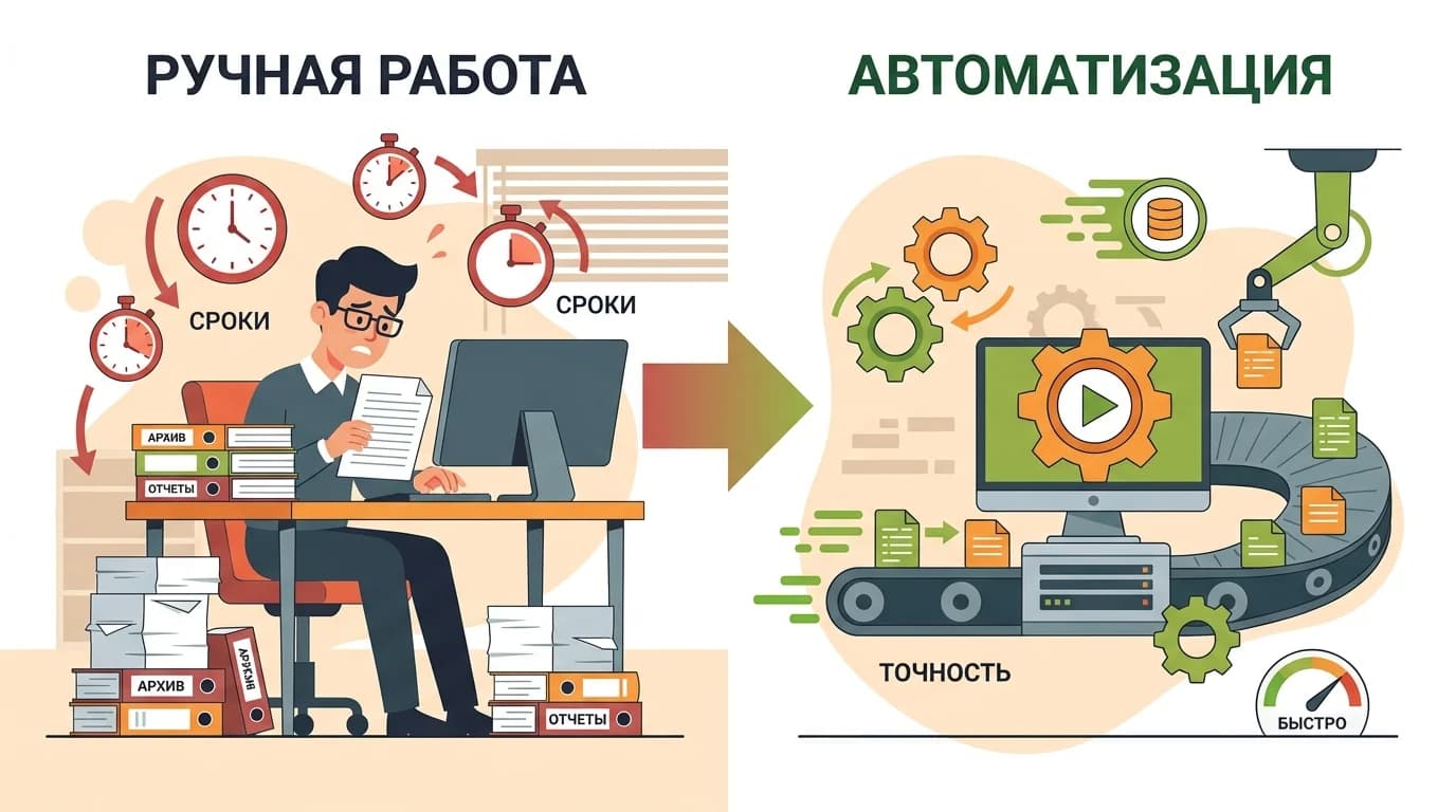 Сравнение ручного подбора и автоматизированного процесса сбора семантики