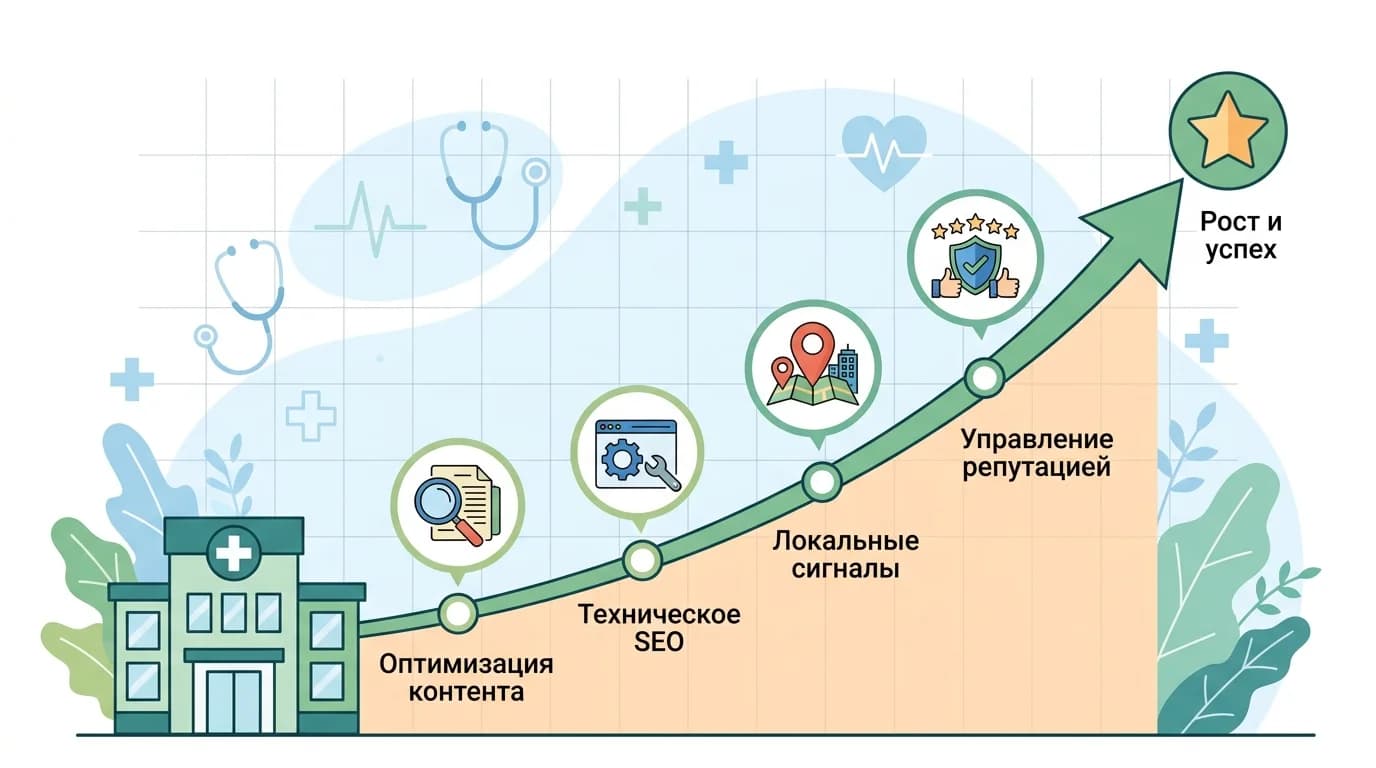 Путь к устойчивому росту трафика медицинского сайта