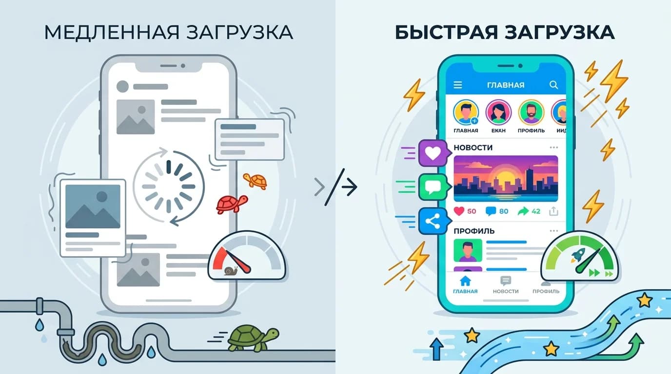 Влияние скорости загрузки на пользовательский опыт