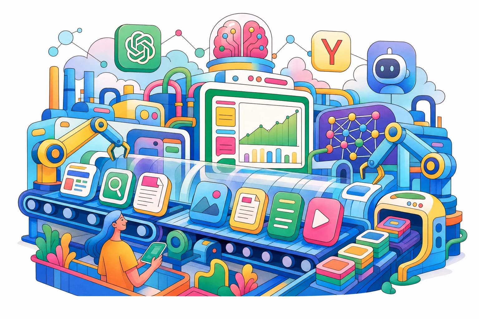 Как создать контент-завод с помощью искусственного интеллекта: полное руководство для бизнеса