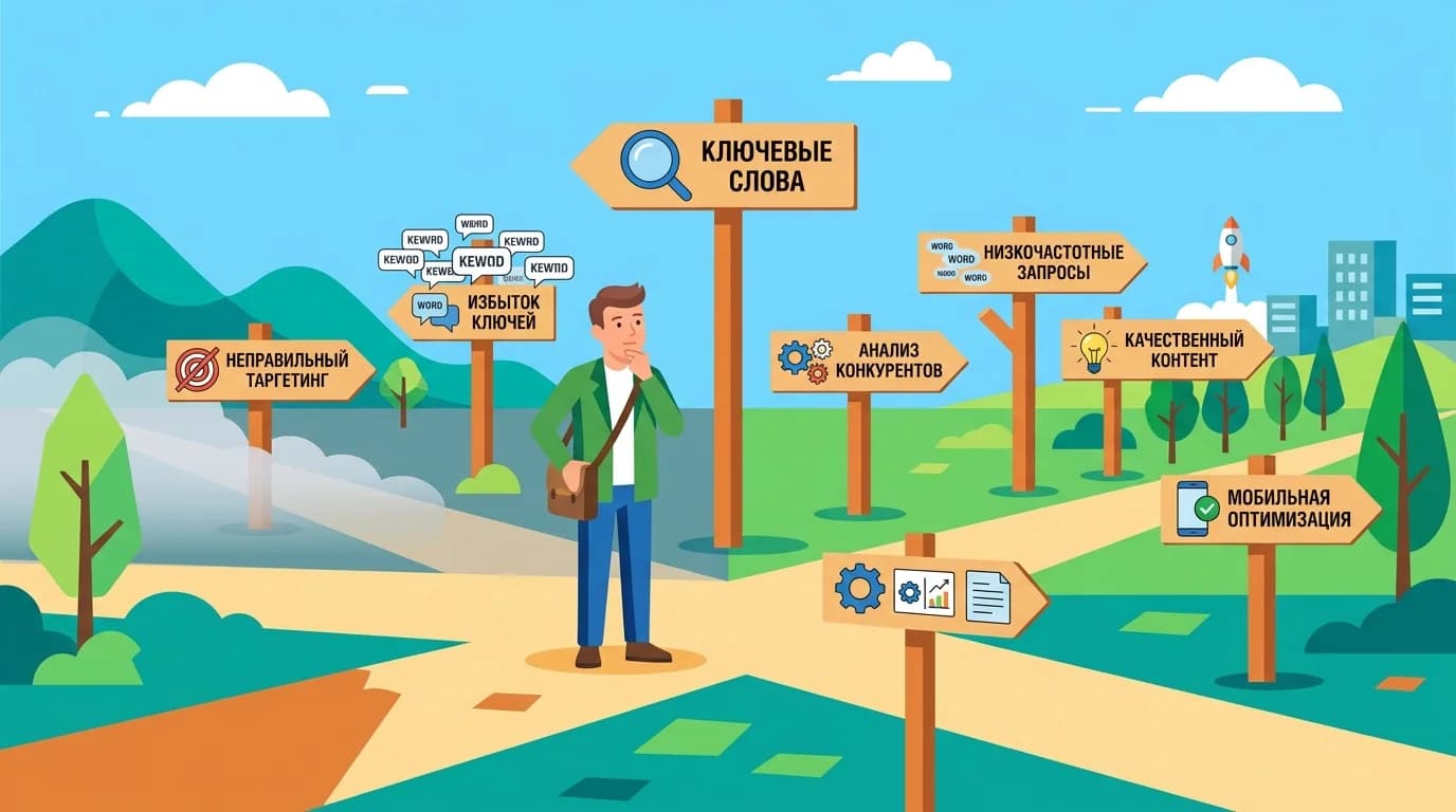 Маркетолог на распутье между ошибками и правильными практиками в работе с Вордстатом