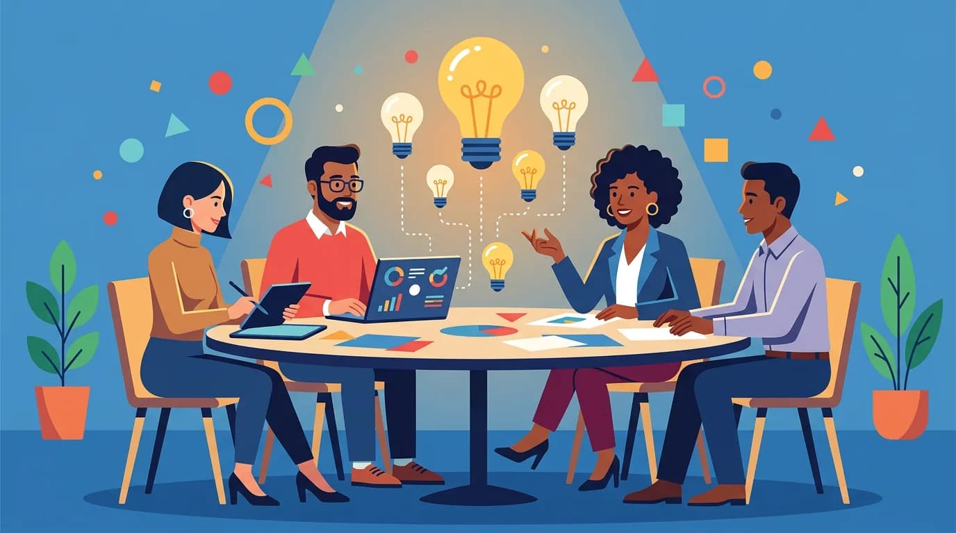 Разнородная команда генерирует креативные идеи благодаря разнообразию опыта и знаний
