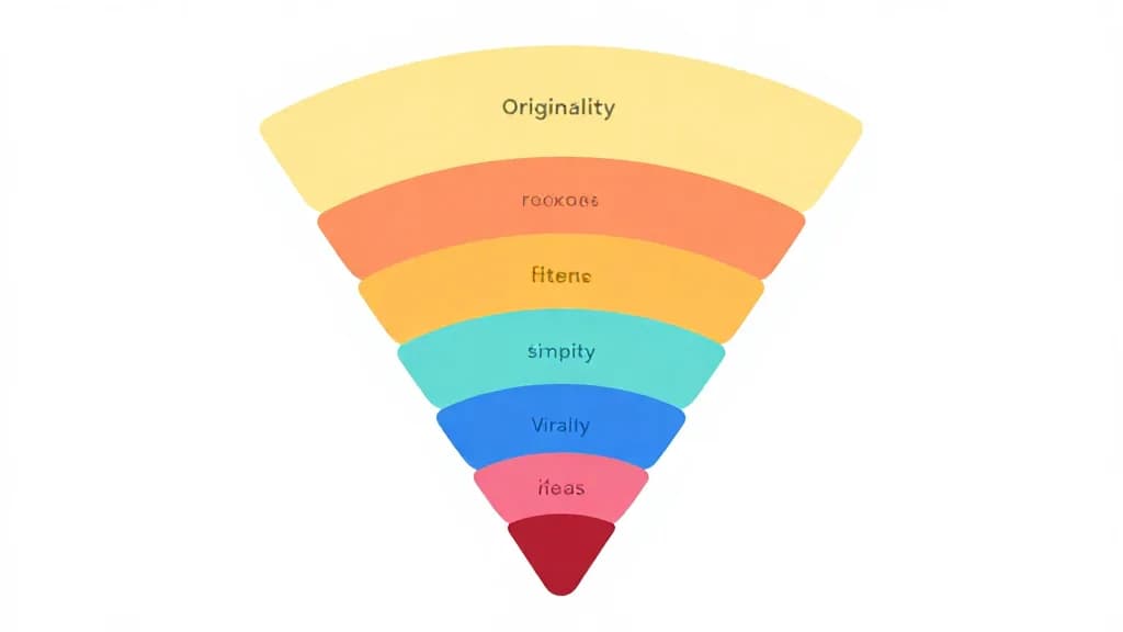 Процесс отбора лучших идей: от множества концепций к одному победителю через фильтры оценки