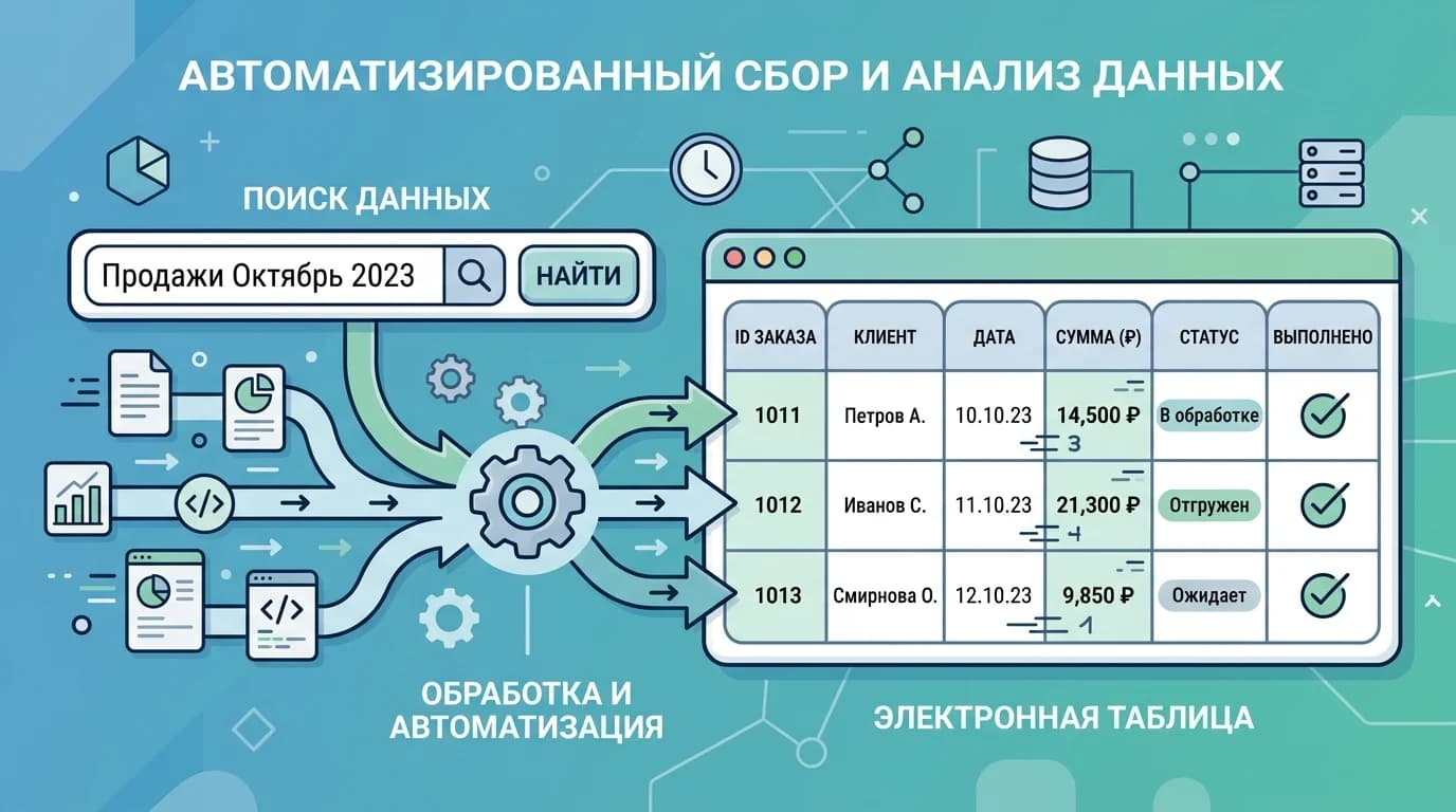Визуализация автоматического сбора ключевых слов и их частотности в Wordstat Assistant