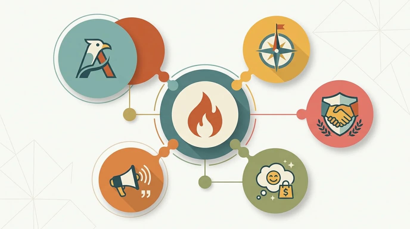 Основные компоненты бренда и их взаимодействие