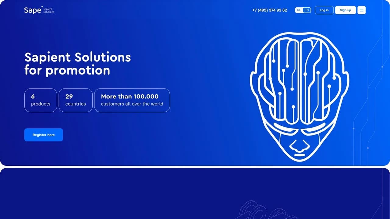 Интерфейс биржи ссылок Sape с фильтрами площадок