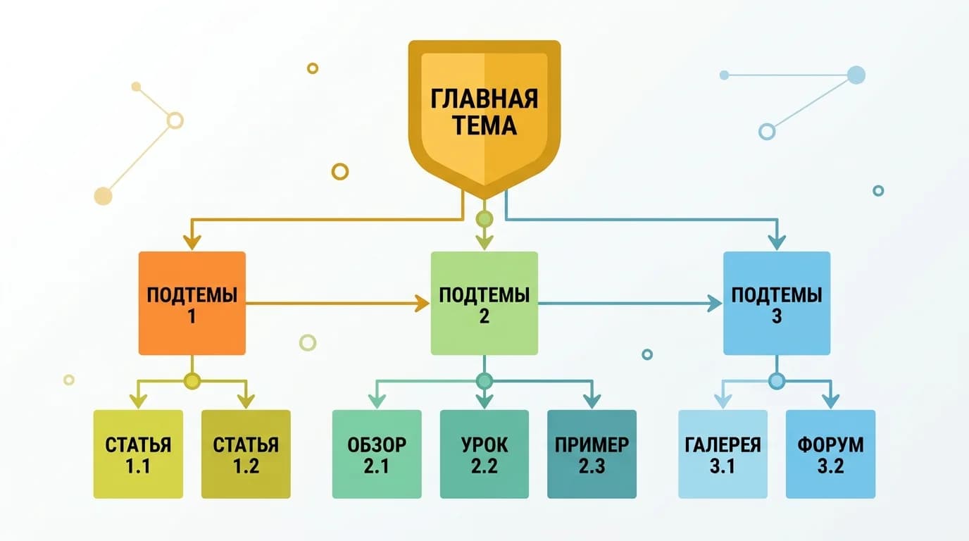 Структура сайта на основе кластеризации семантического ядра
