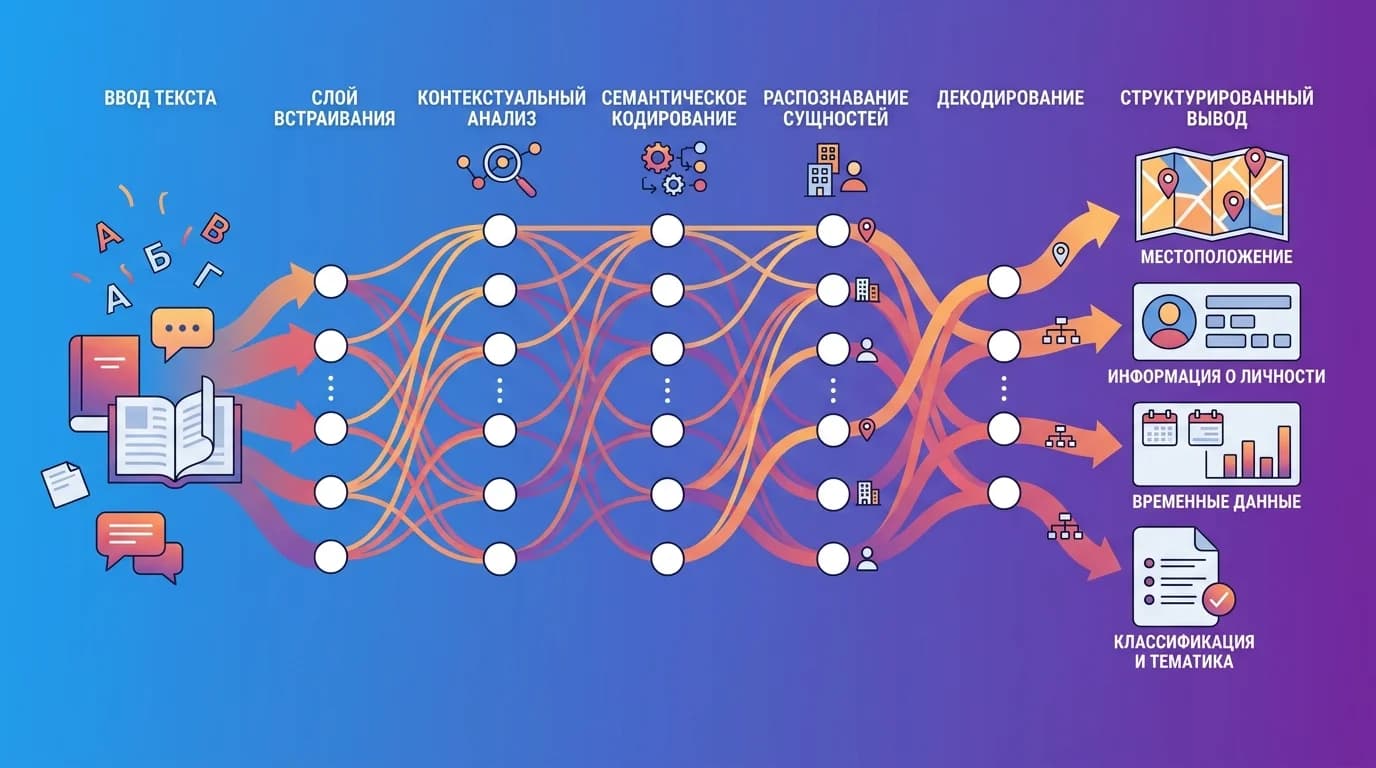 Визуализация архитектуры трансформера в нейросети